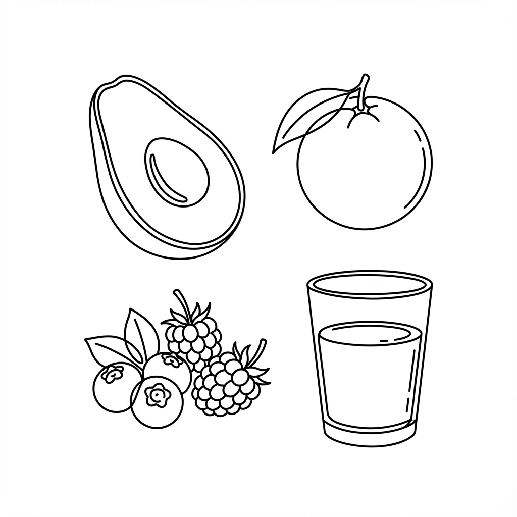 Healthy Skin Diet Doodle